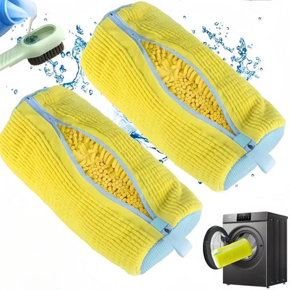 Shoe Washing Machine Bag & Brush Set – Laundry Shoe Protector Bags
