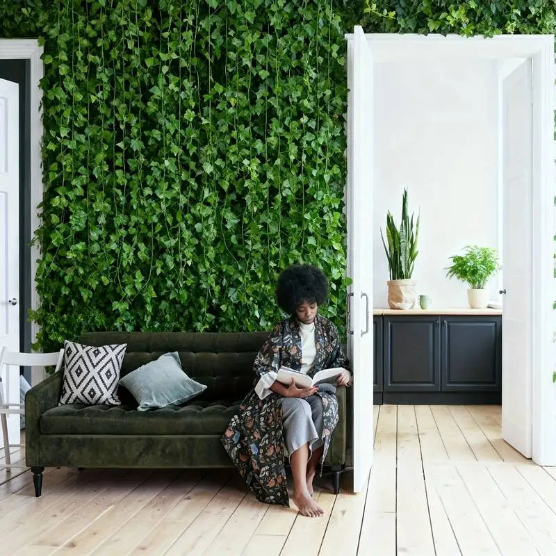 Artificial Ivy Garland Wall Decor – 24 Pack Fake Hanging Vine for Home & Wedding