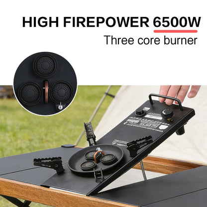 Portable Camping Gas Stove – 6500W High-Power IGT Hiking Burner