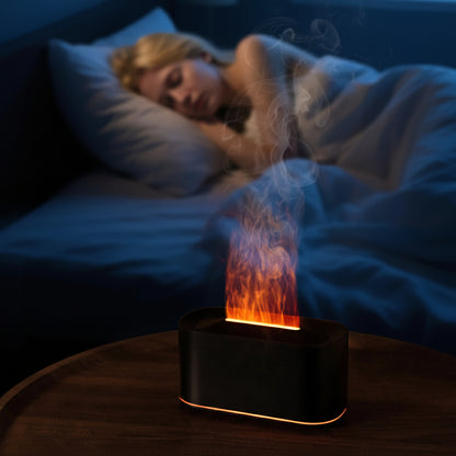 Flame Essential Oil Diffuser & Humidifier – Colorful Fire Effect Aromatherapy