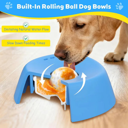 Slow Feeder Dog Bowl – Anti-Choking Lick Mat for Wet Food, Treats & Bone Broth