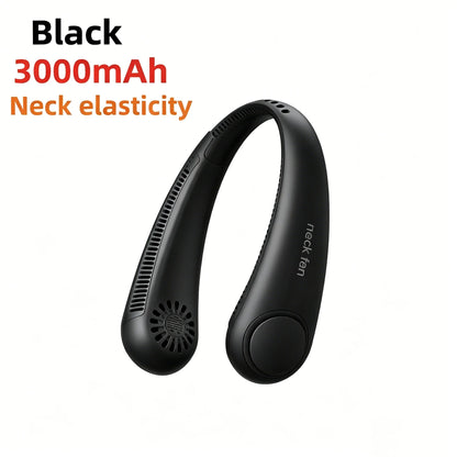8000mAh Bladeless Neck Fan – Portable Rechargeable Hands-Free Cooling Fan