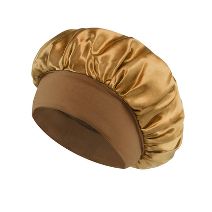 Satin Sleep Bonnet for Women – Large Silk-Lined Hair Wrap for Curly & Long Hair