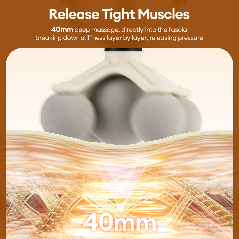 11-in-1 Fascia Massage Gun – 99-Speed Professional Muscle Recovery Device