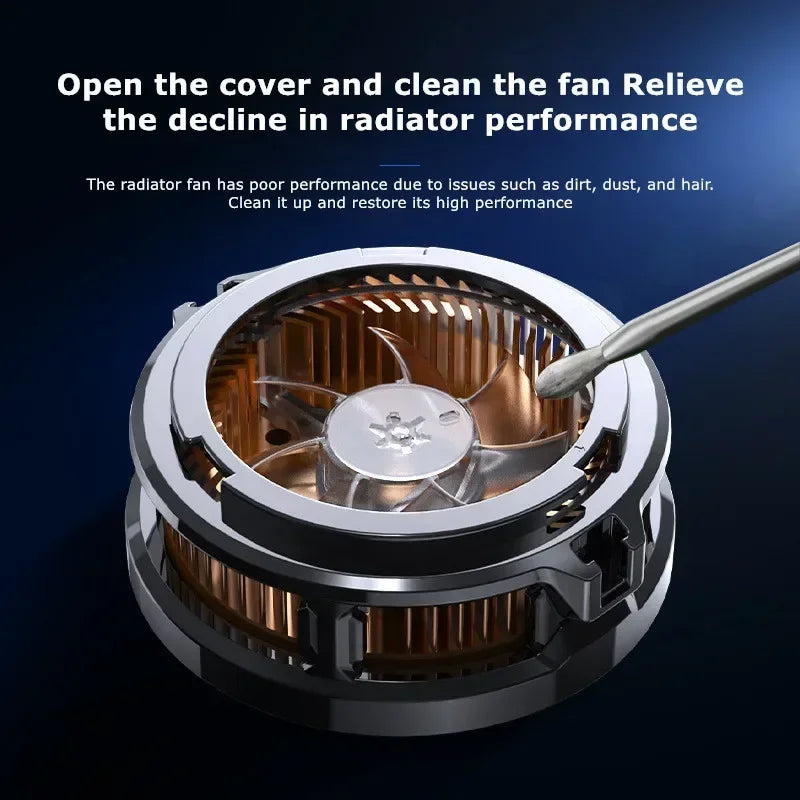 Magnetic Phone Cooling Fan Radiator – Semiconductor Game Cooler for iPhone & Android