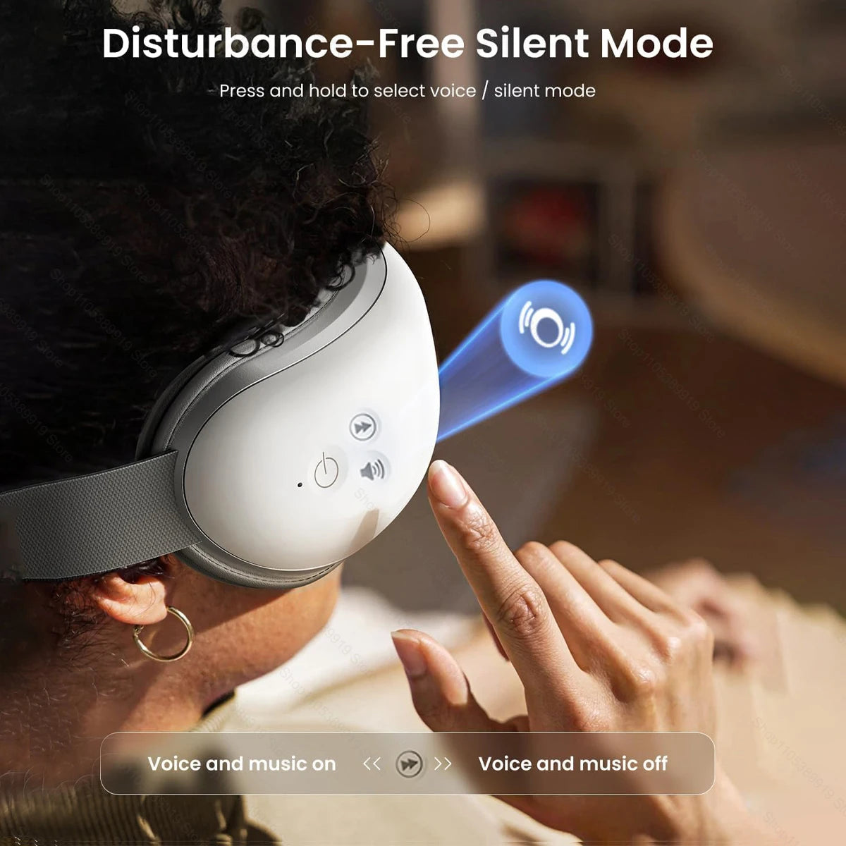 Eye Massager with Heat & Vibration – Smart Airbag Compress Eye Mask for Fatigue Relief