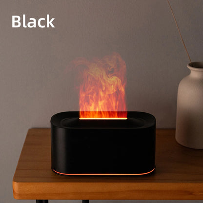 Flame Essential Oil Diffuser & Humidifier – Colorful Fire Effect Aromatherapy