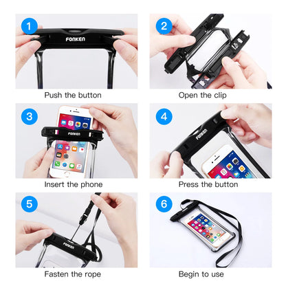 Universal Waterproof Phone Pouch – Underwater Dry Bag for iPhone Samsung & All Phones