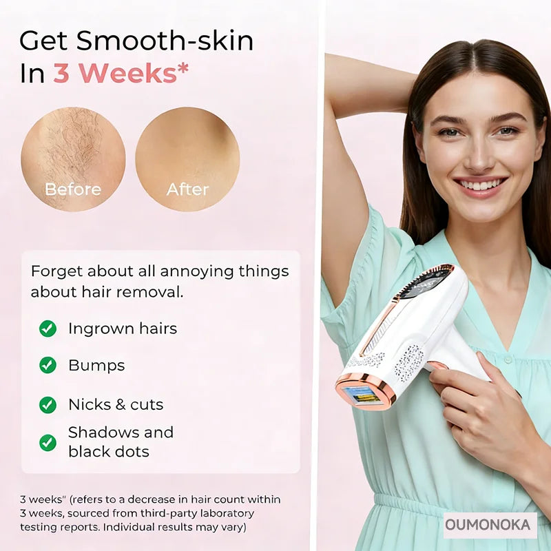IPL Permanent Laser Hair Removal Device – At-Home Epilator for Women & Men