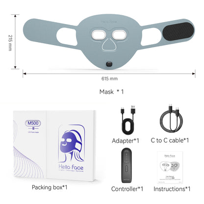 510K LED Red & Near-Infrared Light Therapy Face Mask – Professional Anti-Aging Mask