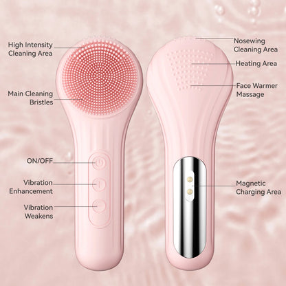 Sonic IPX7 Waterproof Facial Cleansing Brush – Rechargeable Deep Pore Scrubber