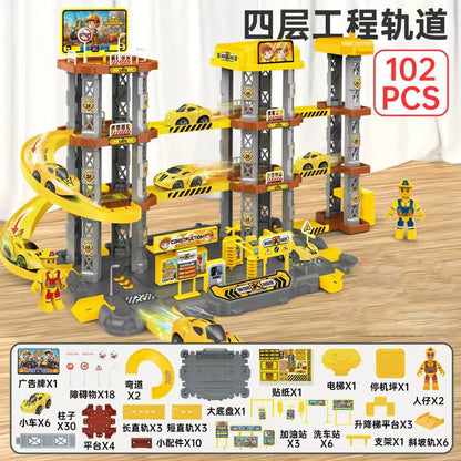 Kids Race Track Car Ramp Toy Set – Educational Racing Rail Puzzle for Kids