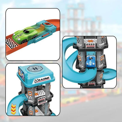 Kids Race Track Car Ramp Toy Set – Educational Racing Rail Puzzle for Kids