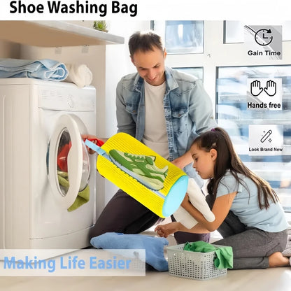 Shoe Washing Machine Bag & Brush Set – Laundry Shoe Protector Bags
