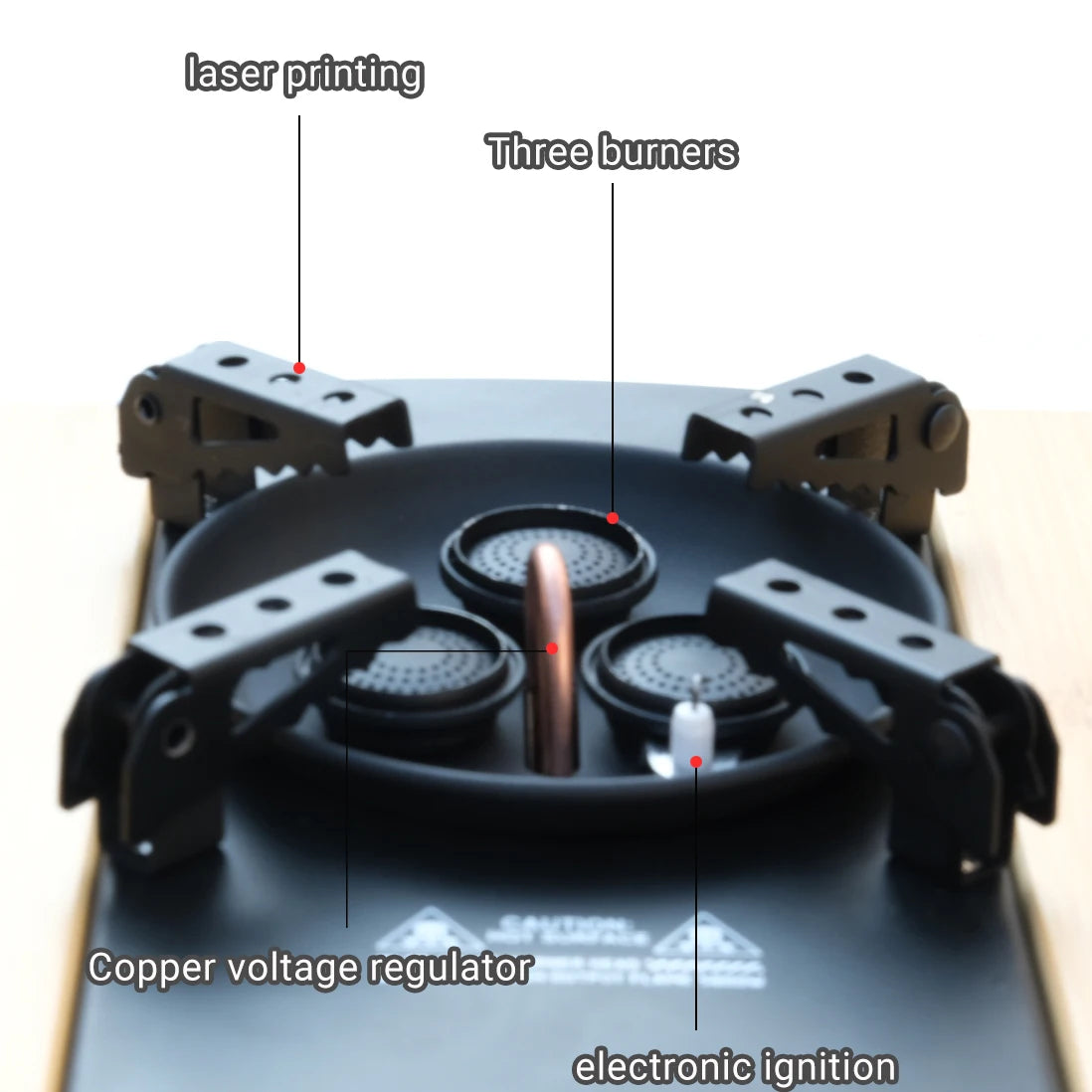 Portable Camping Gas Stove – 6500W High-Power IGT Hiking Burner