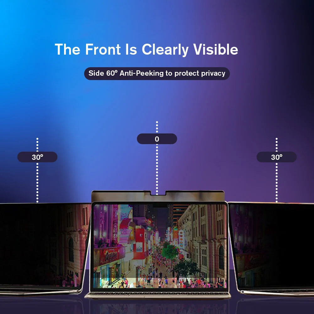 Magnetic Privacy Screen Protector for MacBook – Anti-Spy Removable Filter M1 M2 M3