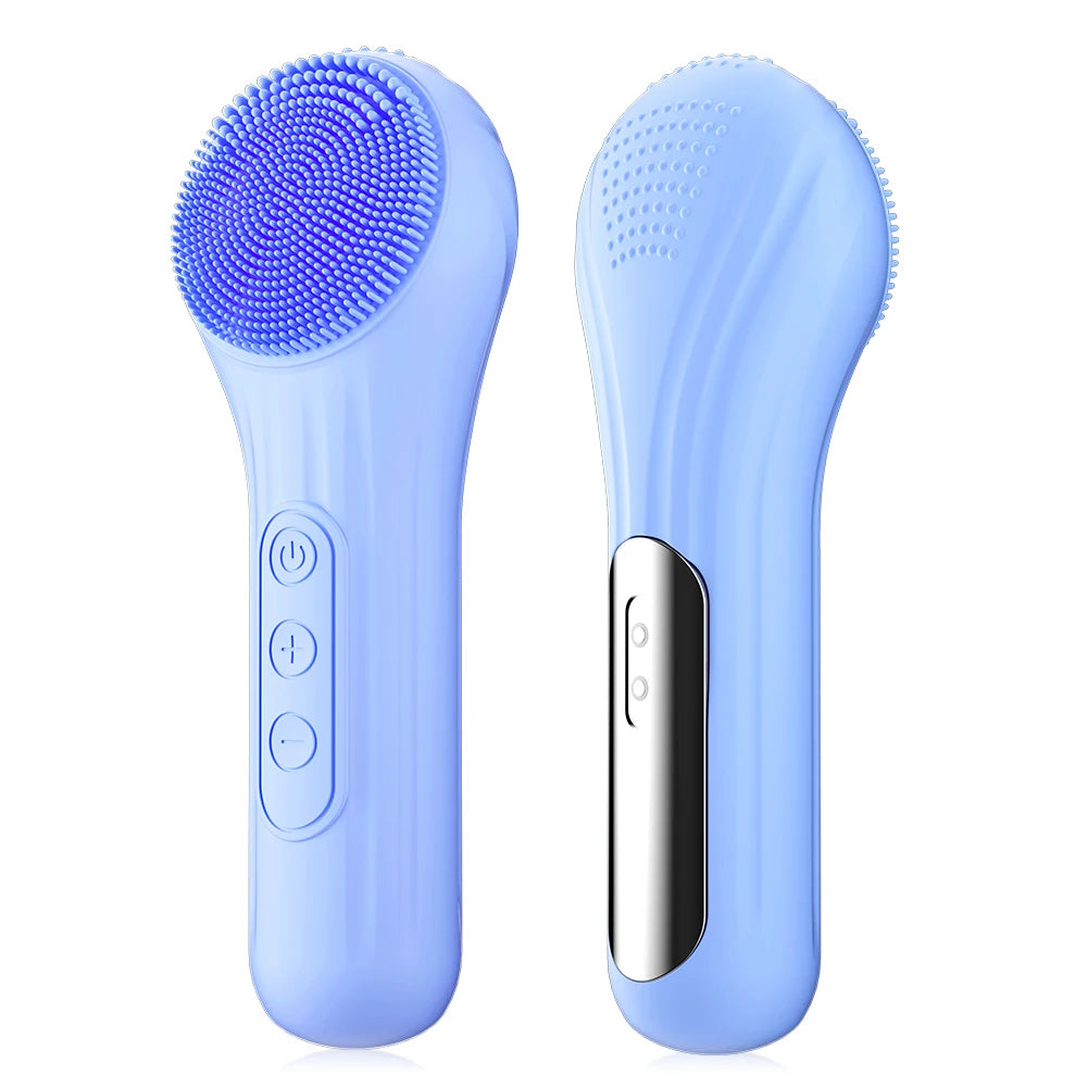 Sonic IPX7 Waterproof Facial Cleansing Brush – Rechargeable Deep Pore Scrubber