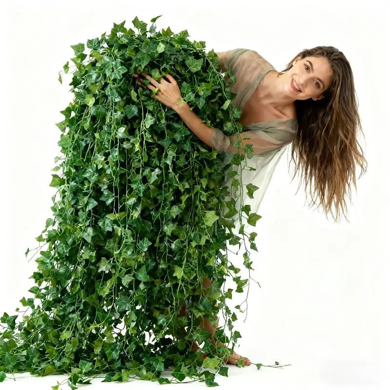 Artificial Ivy Garland Wall Decor – 24 Pack Fake Hanging Vine for Home & Wedding