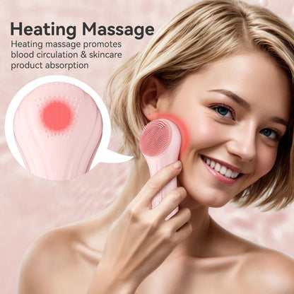 Sonic IPX7 Waterproof Facial Cleansing Brush – Rechargeable Deep Pore Scrubber