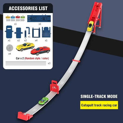 Kids Race Track Car Ramp Toy Set – Educational Racing Rail Puzzle for Kids