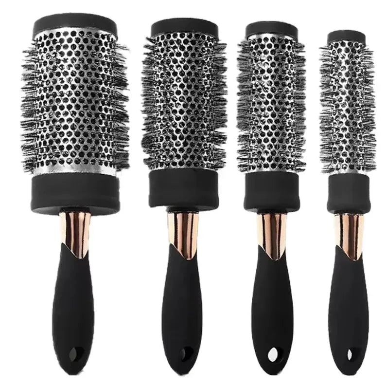 Ceramic Ion Round Hair Brush – Thermal Blow Dry Styling Brush for Salon Curls