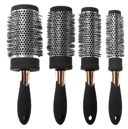 Ceramic Ion Round Hair Brush – Thermal Blow Dry Styling Brush for Salon Curls