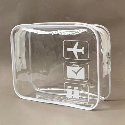 TSA-Approved Clear Toiletry Bag – Quart Size Transparent Leak-Proof Travel Bag