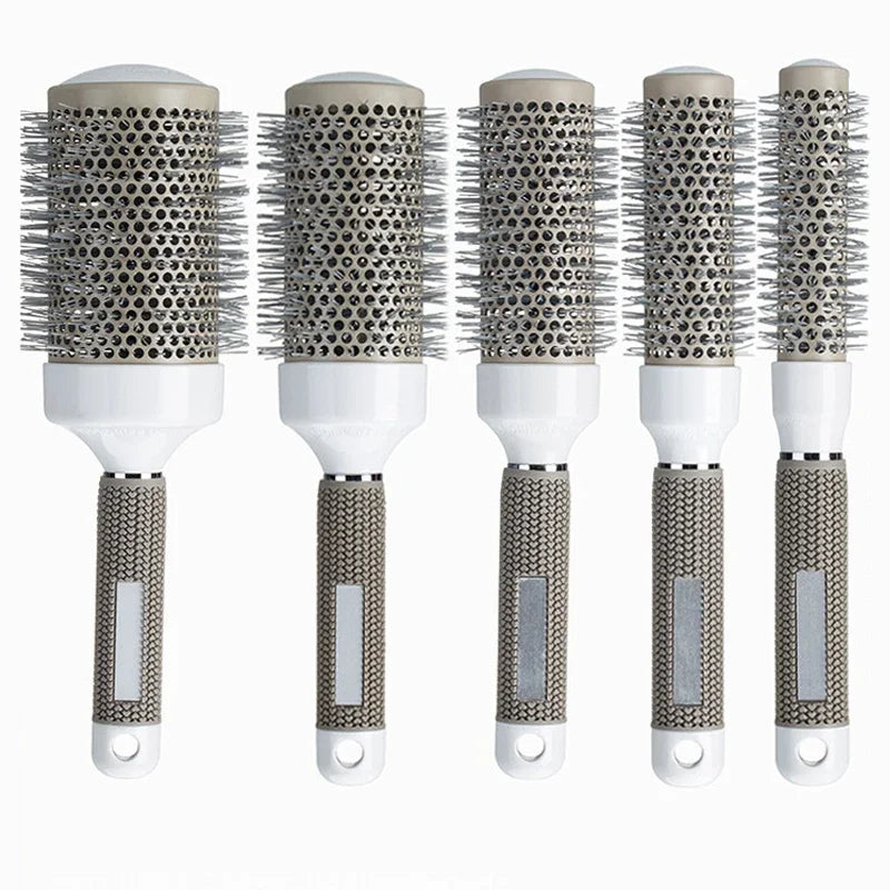 Ceramic Ion Round Hair Brush – Thermal Blow Dry Styling Brush for Salon Curls