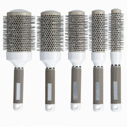 Ceramic Ion Round Hair Brush – Thermal Blow Dry Styling Brush for Salon Curls