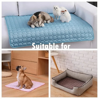 Dog Cooling Mat for Summer – Self-Cooling Gel Pad for Small to Extra Large Dogs