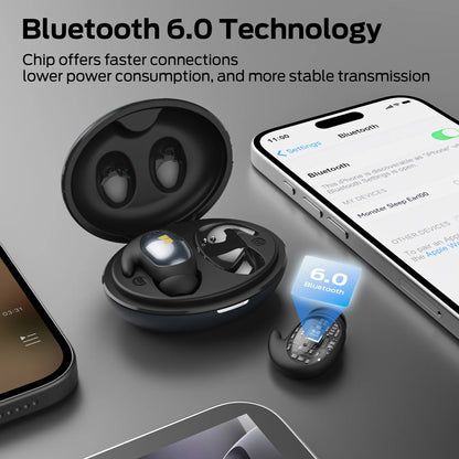 Sleep Earbuds for Side Sleepers – Bluetooth 5.0 Noise Cancelling Wireless Earphones