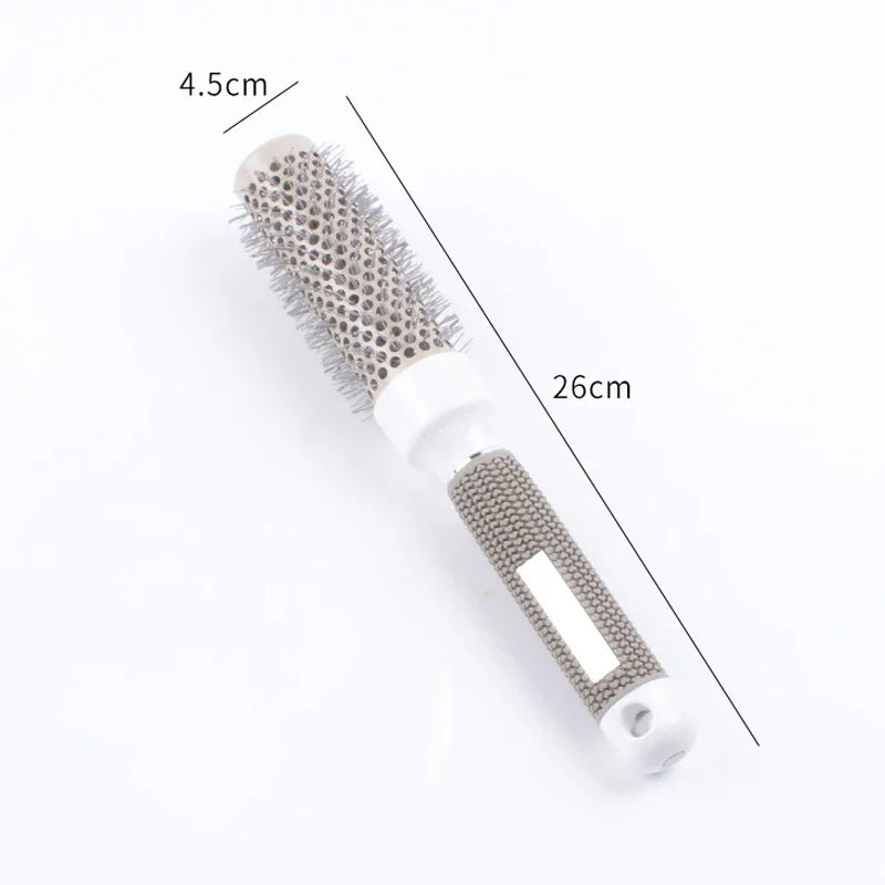 Ceramic Ion Round Hair Brush – Thermal Blow Dry Styling Brush for Salon Curls