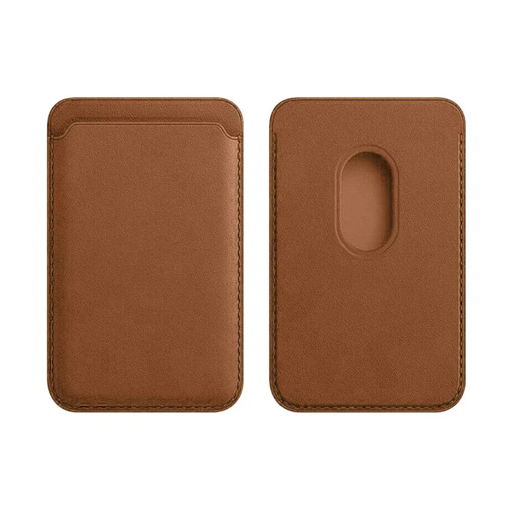 MagSafe Magnetic Leather Wallet Case – Card Holder for iPhone 12-17 & Samsung