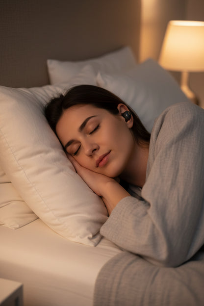 Sleep Earbuds for Side Sleepers – Bluetooth 5.0 Noise Cancelling Wireless Earphones