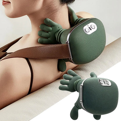 Bionic Neck & Shoulder Kneading Massager – 3-Level Heat Shawl for Pain Relief