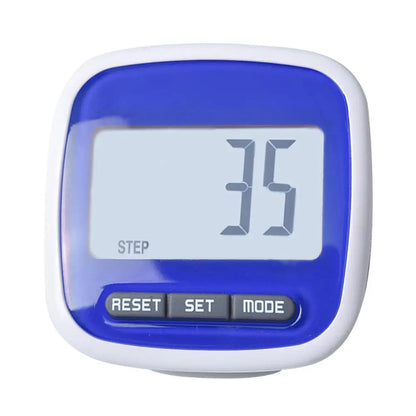 LCD Step Counter Pedometer Clip – 3D Walking Step Tracker for Running & Fitness
