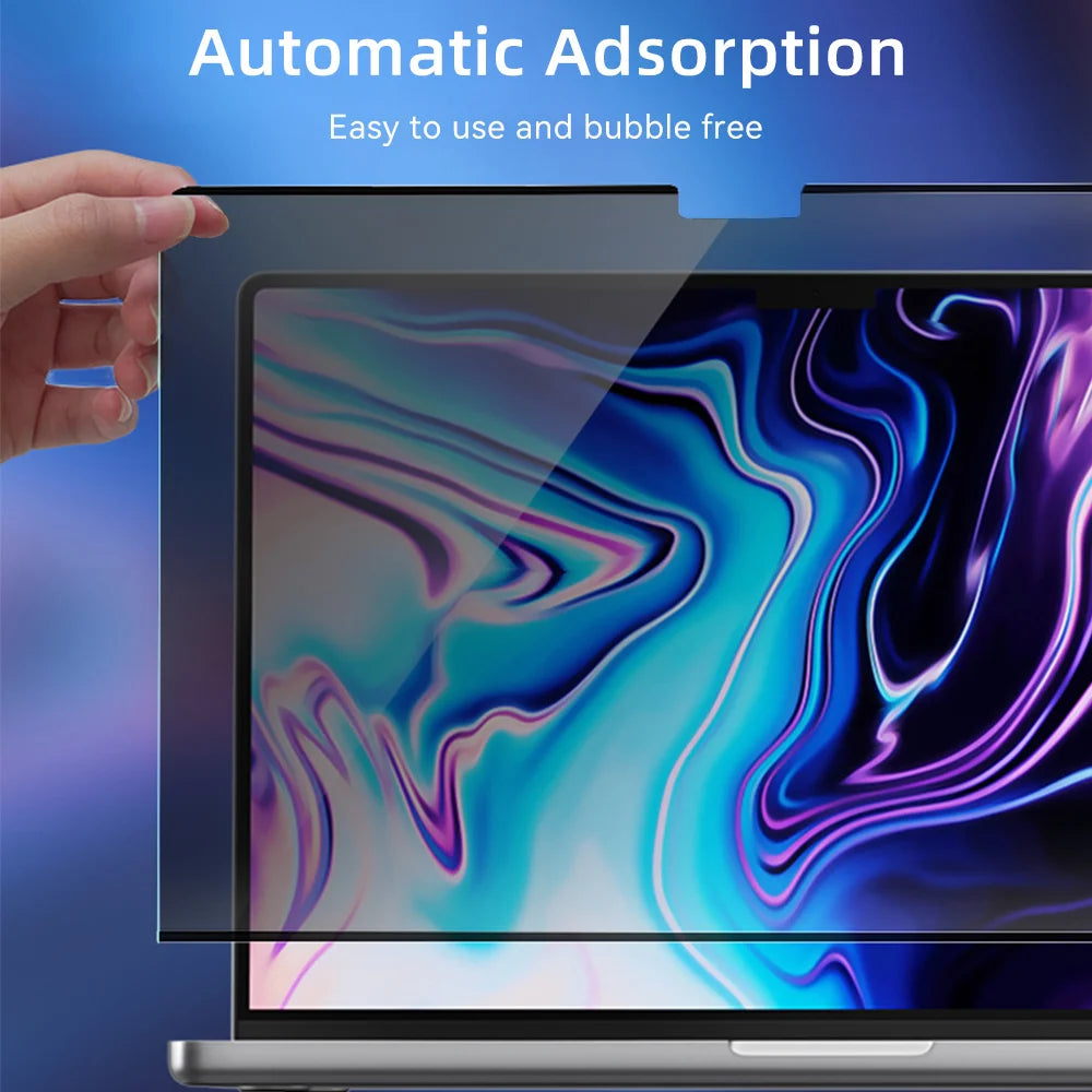 Magnetic Privacy Screen Protector for MacBook – Anti-Spy Removable Filter M1 M2 M3