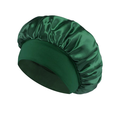 Satin Sleep Bonnet for Women – Large Silk-Lined Hair Wrap for Curly & Long Hair