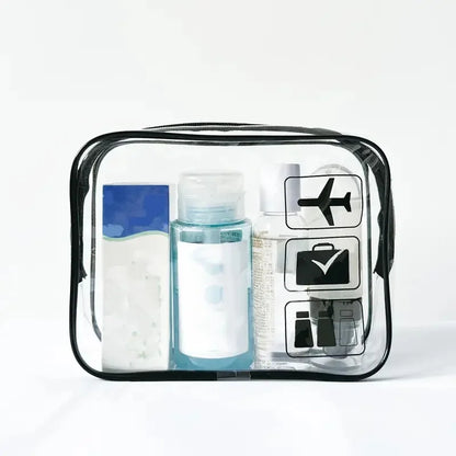 TSA-Approved Clear Toiletry Bag – Quart Size Transparent Leak-Proof Travel Bag