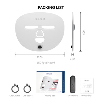 510K LED Red & Near-Infrared Light Therapy Face Mask – Professional Anti-Aging Mask