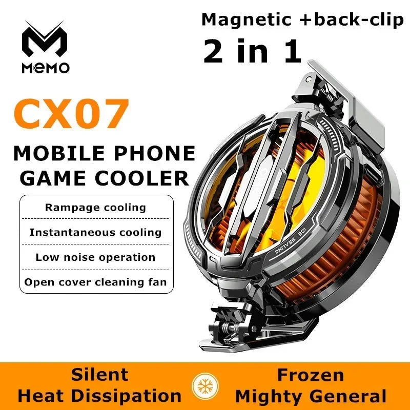 Magnetic Phone Cooling Fan Radiator – Semiconductor Game Cooler for iPhone & Android