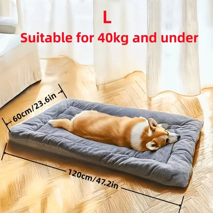 Large Dog Bed Mat & Sleeping Pad – Double-Sided Warm & Cool Calming Dog Blanket