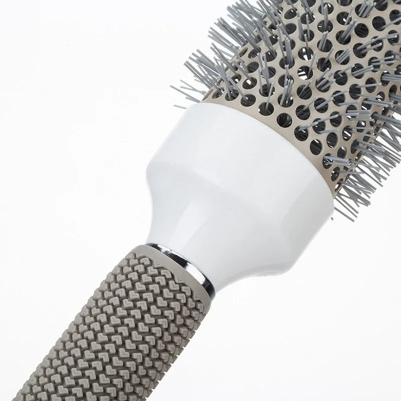 Ceramic Ion Round Hair Brush – Thermal Blow Dry Styling Brush for Salon Curls