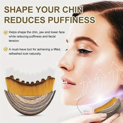 Lymphatic Drainage Face Contour Brush – Facial Sculpting & Massage Tool