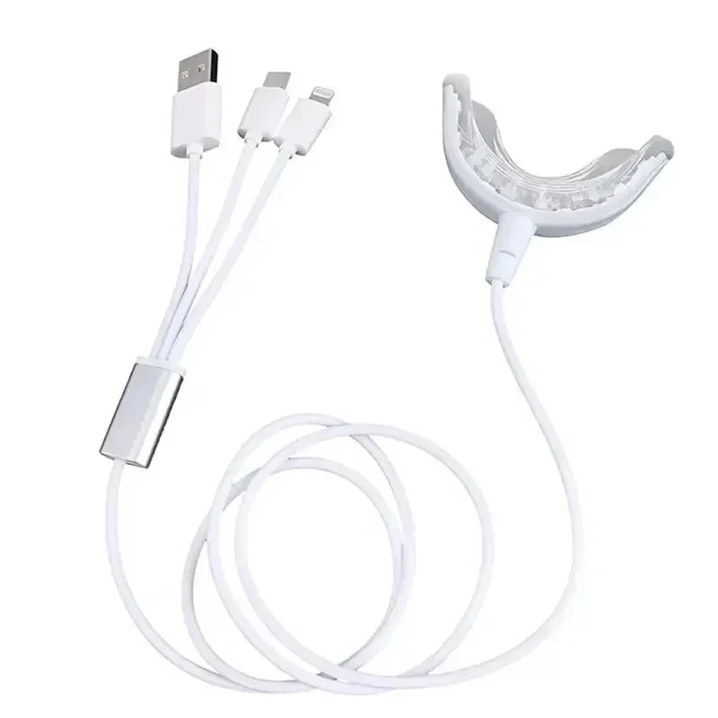Smart LED Teeth Whitening Accelerator Light – USB & Phone Compatible Whitener