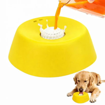 Slow Feeder Dog Bowl – Anti-Choking Lick Mat for Wet Food, Treats & Bone Broth
