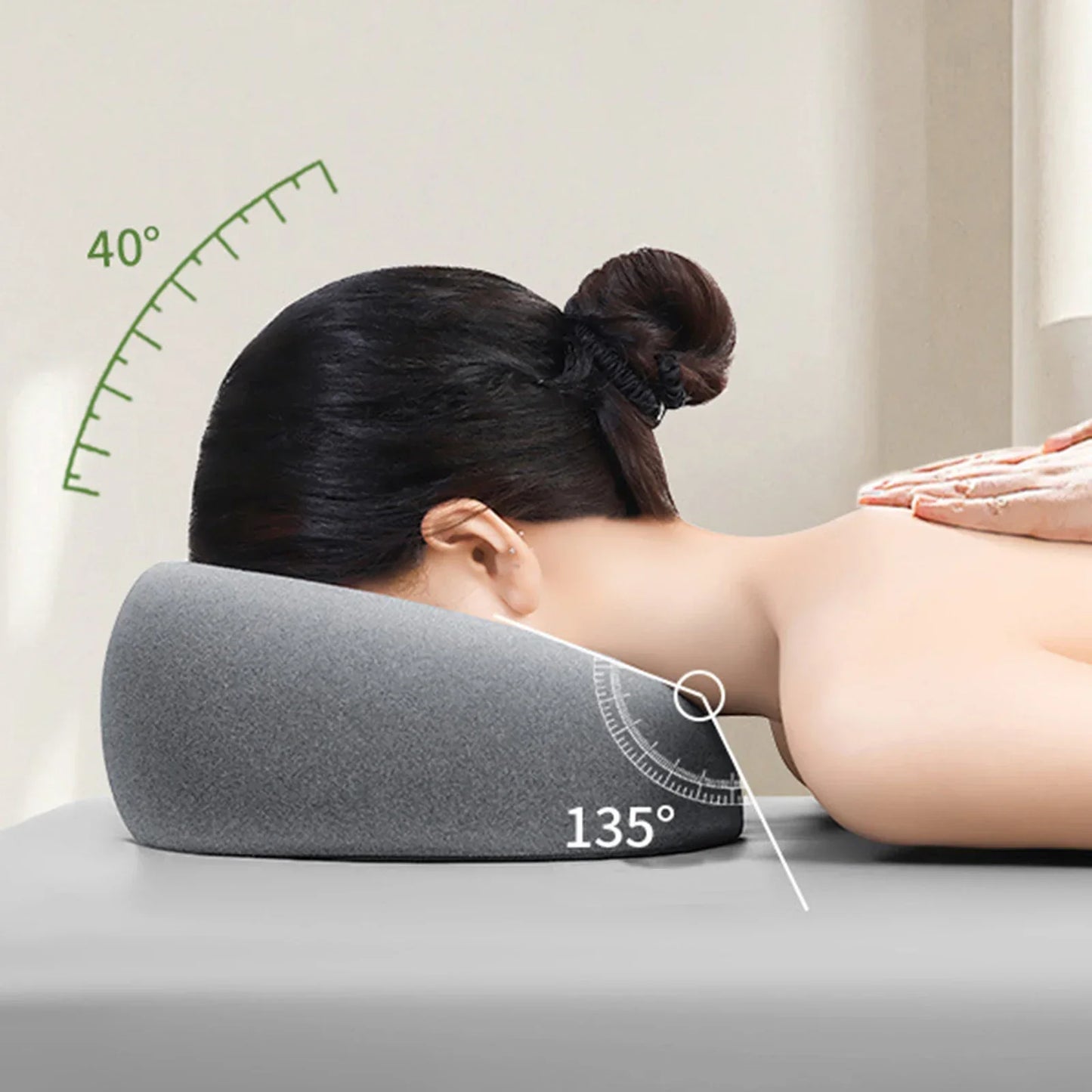 Memory Foam Face Down Desk Nap Pillow – Ergonomic Rest Cushion for Office & Salon