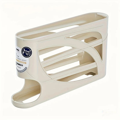 3-Tier Rolling Egg Storage Organiser – Fridge Egg Rack Holds Up to 30 Eggs