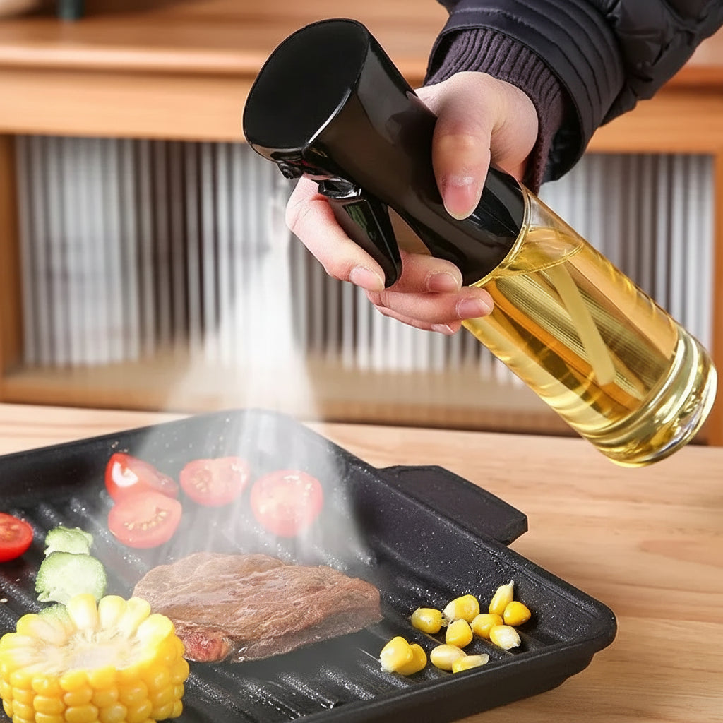 Continuous Mist Oil Spray Bottle – Kitchen Cooking Oil Sprayer for BBQ & Air Fryer