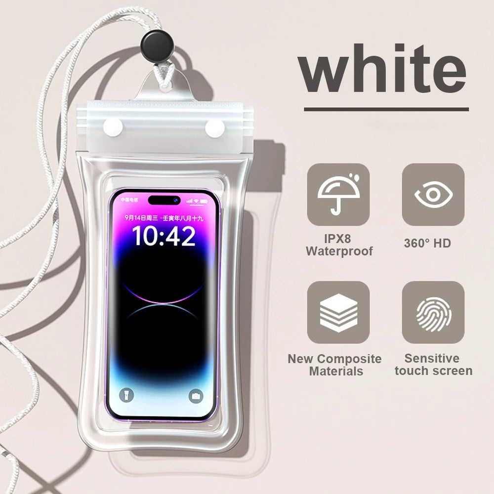 Universal Waterproof Phone Pouch – Underwater Dry Bag for iPhone Samsung & All Phones